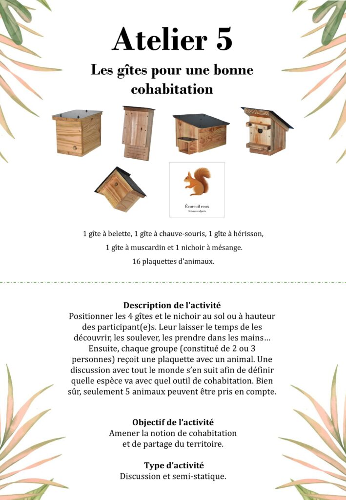 Atelier 5 - les gîtes pour une bonne cohabitation